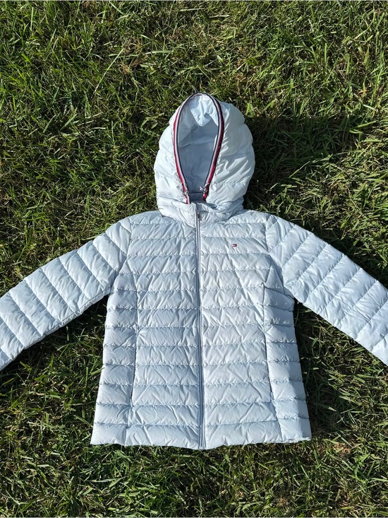 Tommy Hilfiger Jackets & Blazers - Tommy Hilfiger Women’s Blue Hooded Puffer Jacket